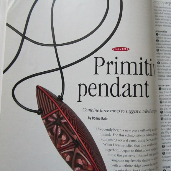 Bead and Button Magazine Creative Ideas For The Art of Beads and Jewelry 2001 - Picture 5 of 13